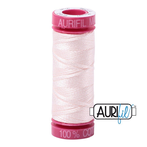 AURIFIL 2405 Oyster Cream Flesh Pink MAKO 12 Weight Wt 54 Yards Spool Quilt Cotton Quilting Thread