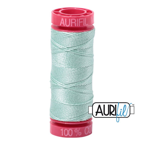 AURIFIL 2830 Mint Light Green MAKO 12 Weight Wt 54 Yards Spool Quilt Cotton Quilting Thread