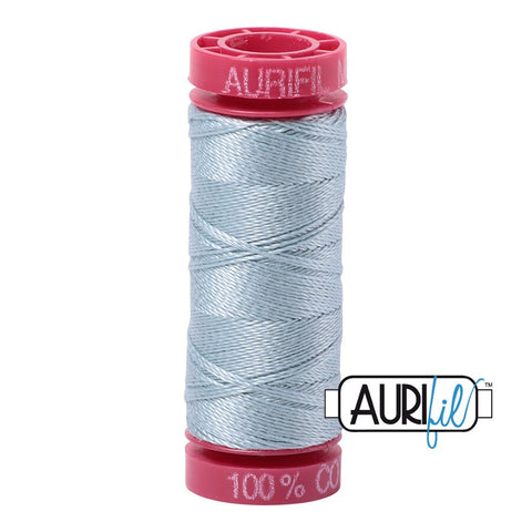 AURIFIL 2847 Grey Blue MAKO 12 Weight Wt 54 Yards Spool Quilt Cotton Quilting Thread