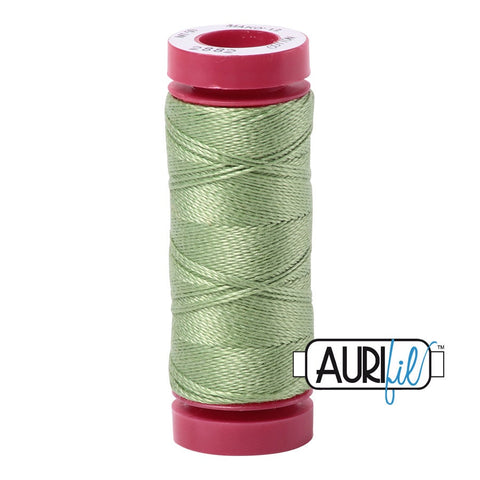 AURIFIL 2882 Light Fern Green MAKO 12 Weight Wt 54 Yards Spool Quilt Cotton Quilting Thread