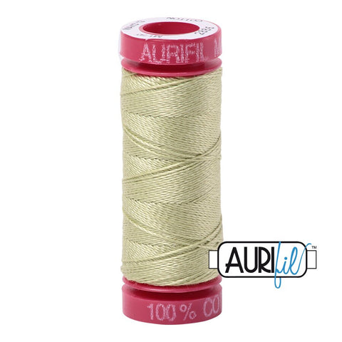 AURIFIL 2886 Light Avocado Pale Leaf Green MAKO 12 Weight Wt 54 Yards Spool Quilt Cotton Quilting Thread