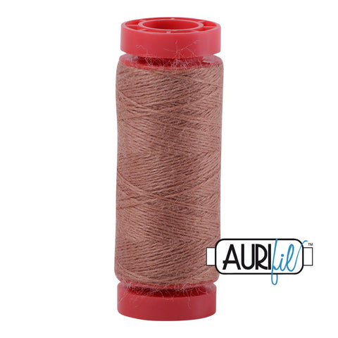 Aurifil LANA WOOL 8344 Dark Taupe 12 Weight Wt 50 Meters 54 Yards Spool Quilt Wool Quilting Thread