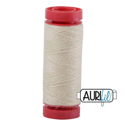 Aurifil LANA WOOL 8110 Light Lemon 12 Weight Wt 50 Meters 54 Yards Spool Quilt Wool Quilting Thread