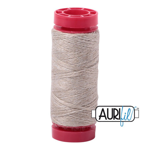 Aurifil LANA WOOL 8310 Stone Beige Cream 12 Weight Wt 50 Meters 54 Yards Spool Quilt Wool Quilting Thread