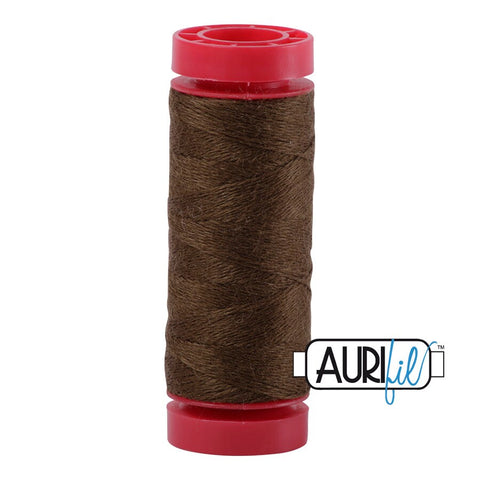 Aurifil LANA WOOL 8932 Chestnut Brown 12 Weight Wt 50 Meters 54 Yards Spool Quilt Wool Quilting Thread