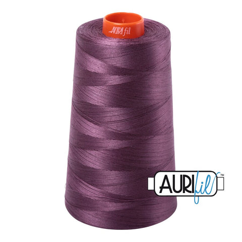 AURIFIL Cone 2568 Mulberry Purple Egyptian Mako Cotton 50 Weight Wt 5900 Meters 6452 Yards Quilt Cotton Quilting Thread