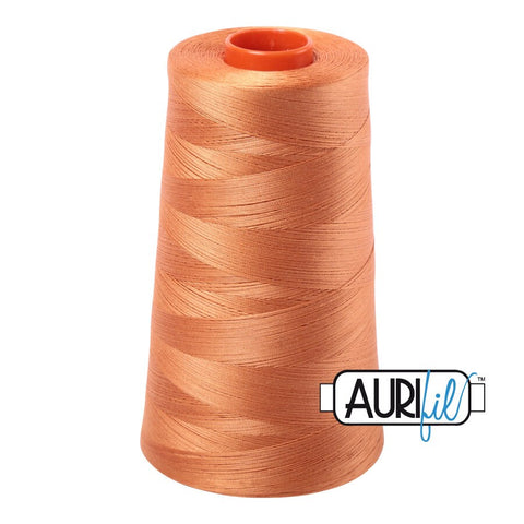 AURIFIL Cone 5009 Medium Orange Egyptian Mako Cotton 50 Weight Wt 5900 Meters 6452 Yards Quilt Cotton Quilting Thread