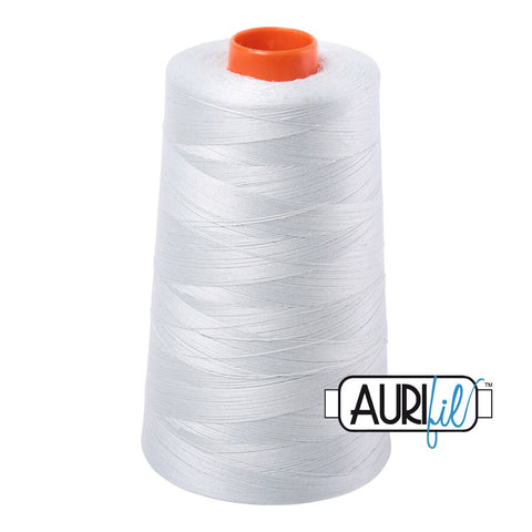 AURIFIL Cone 2800 Mint Ice Blue Gray Grey Egyptian Mako Cotton 50 Weight Wt 5900 Meters 6452 Yards Quilt Cotton Quilting Thread