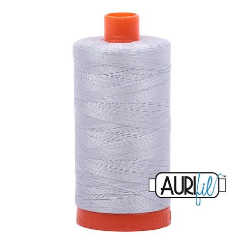 3 Spools SALE AURIFIL 2600 Aluminum Grey Gray Neutral MAKO 50 Weight Wt 1300m 1422y Spool Quilt Cotton Quilting Thread